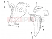 Front glove-box - Knee-guard panel - Aprilia SR MAX 125 2011