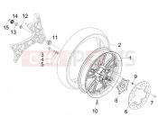 Rear wheel - Aprilia SR MAX 125 2011