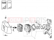Cylinder-piston-wrist pin unit - Derbi Atlantis 50 2T Bullet 2011