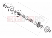 Chain ring - Derbi Atlantis 50 4T 2007