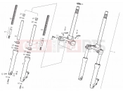 Front fork - Derbi Atlantis 50 4T 2007
