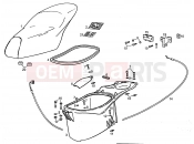 derbi Atlantis 50 2T LC Saddle - Helmet compartment