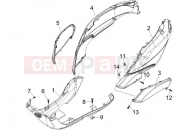 derbi Boulevard 100 4T Side cover - Spoiler