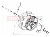 DERBI Boulevard 125 4T Front wheel