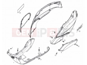 DERBI Boulevard 125 4T Side cover - Spoiler