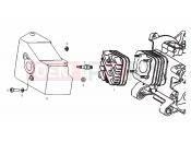 DERBI Boulevard 50 2T Cylinder head cover