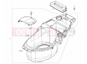 DERBI Boulevard 50 2T Saddle compartment