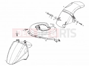DERBI Boulevard 50 2T Front mudguard