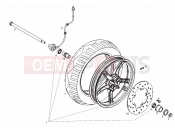DERBI Boulevard 50 2T Front wheel