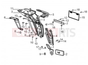 DERBI ETX 150 rear cover