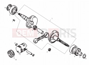 DERBI QUAD DFW 50 Drive shaft