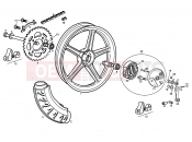 DERBI Variant Start-Stop 50 Rear wheel