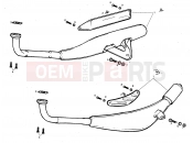 DERBI Variant Start-Stop 50 Exhaust unit