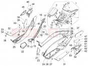gilera 2007 Fuoco 500 Central cover - Footrests