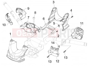 gilera 2007 Fuoco 500 kormány burkolat
