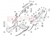 gilera 2010 Fuoco 500 Side cover - Spoiler