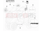 GILERA Fuoco 500 Plates - Emblems
