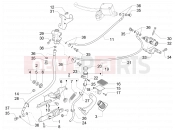 Control pedals - Levers - Gilera Fuoco 500 LT 2014
