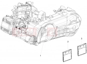 Engine, assembly - Gilera Fuoco 500 LT 2014