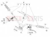 Handlebars - Master cil. - Gilera Fuoco 500 LT 2014