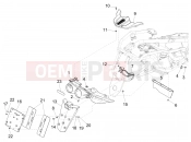 Rear cover - Splash guard - Gilera Fuoco 500 LT 2014
