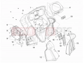 gilera 2008 GP 800 Front glove-box - Knee-guard panel