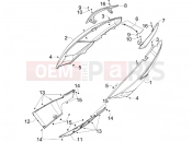 gilera 2010 GP 800 Side cover - Spoiler