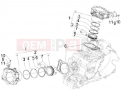 gilera 2011 GP 800 Cylinder-piston-wrist pin unit