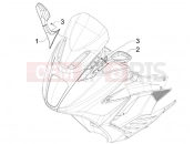 gilera 2009 GP 800 Centenario Driving mirror/s