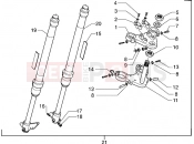 Front-wheel suspension - Gilera GSM