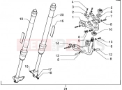 Front-wheel suspension - Gilera H@k
