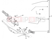 Handlebars component parts - Gilera H@k