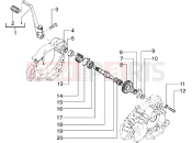 Starting shaft - Gilera H@k