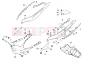 Side cover - Spoiler - Gilera Nexus 125 2007
