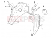 gilera 2011 Nexus 500 Front glove-box - Knee-guard panel