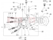 gilera 2011 Nexus 500 Head unit - Valve