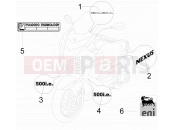 gilera 2011 Nexus 500 Plates - Emblems