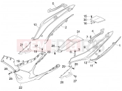 gilera 2011 Nexus 500 Side cover - Spoiler