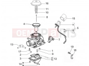 gilera 2007 Oregon 250 Carburetor's components