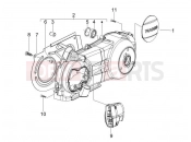 Crankcase cover - Crankcase cooling - Gilera Oregon 250 2008