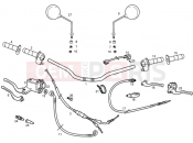 Handlevar and controls - Gilera RCR