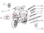 GILERA Runner 125 VX 4T Emblems