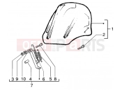 GILERA Runner 125 VX 4T Windshield kit-stand kit