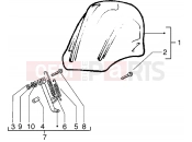 Windshield kit-Stand kit - Gilera Runner 180 VXR