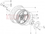 gilera 2006 Runner 50 Pure Jet SC Rear wheel