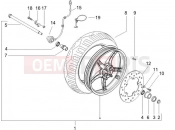 gilera 2005 Runner 50 Pure Jet Front wheel