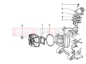Cylinder head and induction pipe - Gilera Runner 50 Purejet
