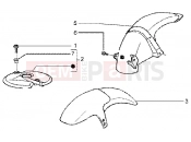 Front and rear mudguard - Gilera Runner 50 SP