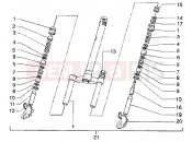 Front fork - Gilera Runner 50 SP