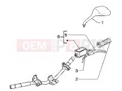 Handlebars component parts - Gilera Runner 50 SP